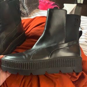 fenty boots the lightest of lightly worn